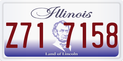 IL license plate Z717158