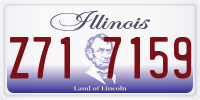IL license plate Z717159