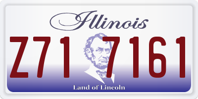 IL license plate Z717161