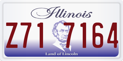 IL license plate Z717164