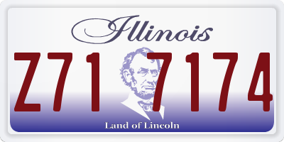 IL license plate Z717174