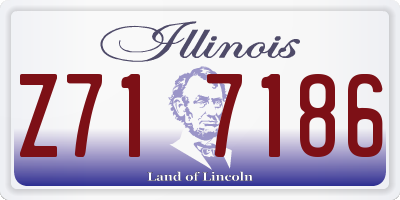 IL license plate Z717186