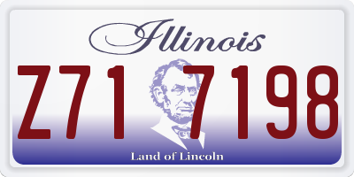 IL license plate Z717198