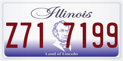 IL license plate Z717199