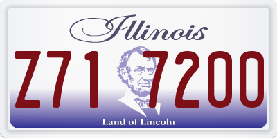 IL license plate Z717200
