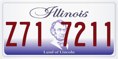 IL license plate Z717211