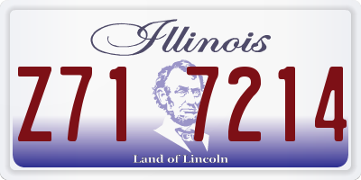 IL license plate Z717214
