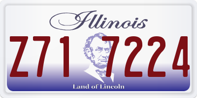 IL license plate Z717224