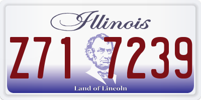 IL license plate Z717239