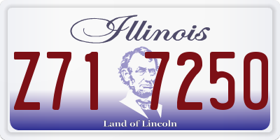 IL license plate Z717250