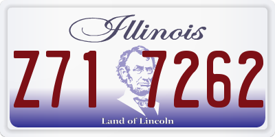 IL license plate Z717262