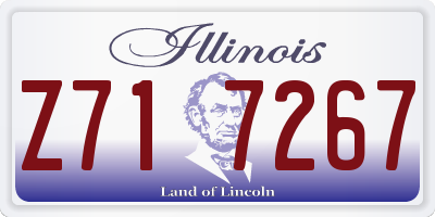 IL license plate Z717267