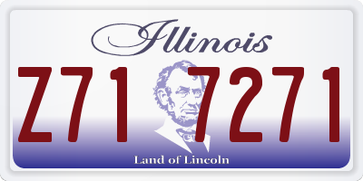 IL license plate Z717271