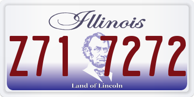 IL license plate Z717272