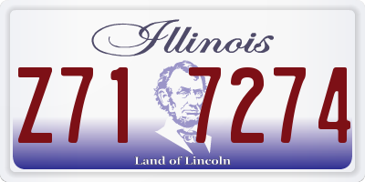IL license plate Z717274