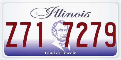 IL license plate Z717279