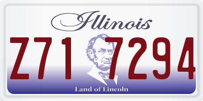 IL license plate Z717294