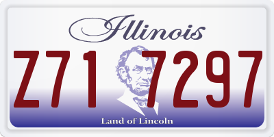 IL license plate Z717297