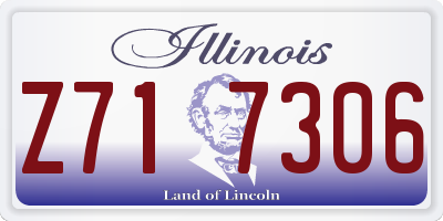 IL license plate Z717306