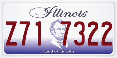 IL license plate Z717322
