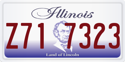 IL license plate Z717323