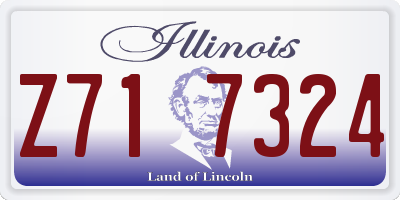 IL license plate Z717324
