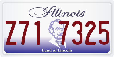IL license plate Z717325