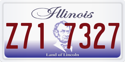 IL license plate Z717327