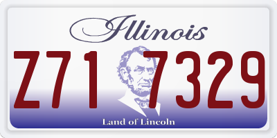 IL license plate Z717329