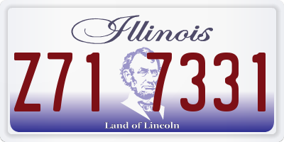 IL license plate Z717331