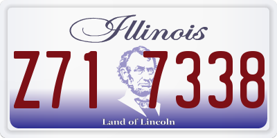 IL license plate Z717338