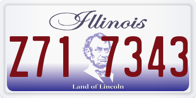 IL license plate Z717343
