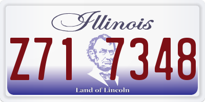 IL license plate Z717348