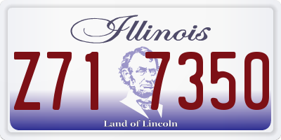 IL license plate Z717350