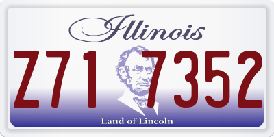IL license plate Z717352