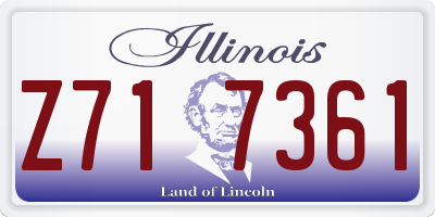 IL license plate Z717361