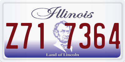 IL license plate Z717364