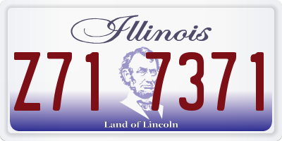 IL license plate Z717371