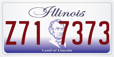 IL license plate Z717373