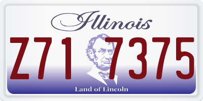 IL license plate Z717375