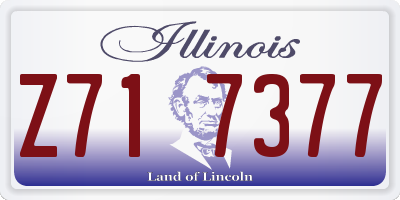 IL license plate Z717377