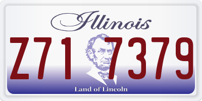 IL license plate Z717379