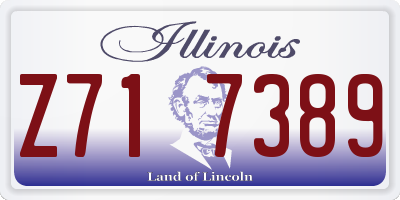 IL license plate Z717389