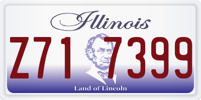 IL license plate Z717399