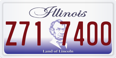 IL license plate Z717400