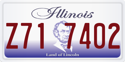 IL license plate Z717402
