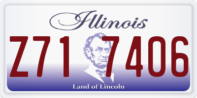 IL license plate Z717406