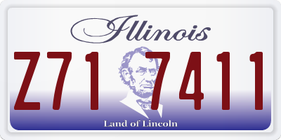 IL license plate Z717411