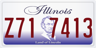 IL license plate Z717413