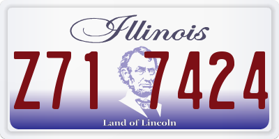 IL license plate Z717424